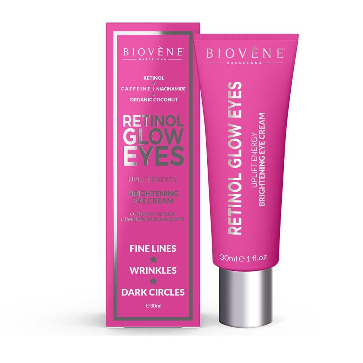 BIOVÈNE RETINOL GLOW EYES uplift energy brightening eye cream 30 ml