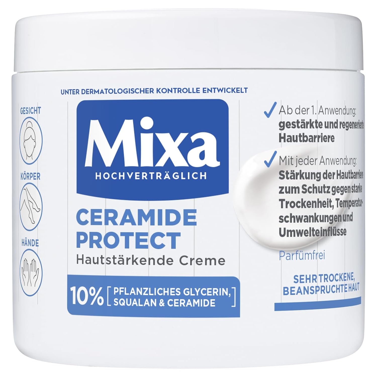 MIXA CERAMIDE PROTECT crema rinforzante per pelle molto secca 400 ml
