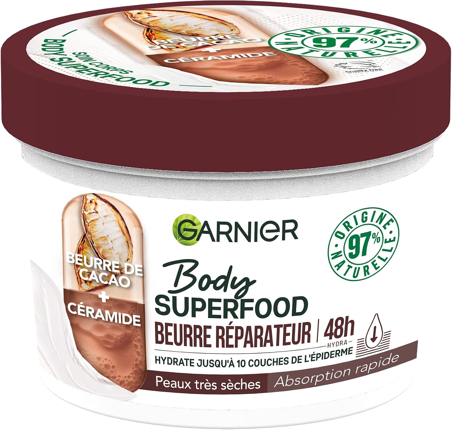 GARNIER BODY SUPERFOOD ANGURIA crema gel corpo idratante per pelle disidratata 380 ml