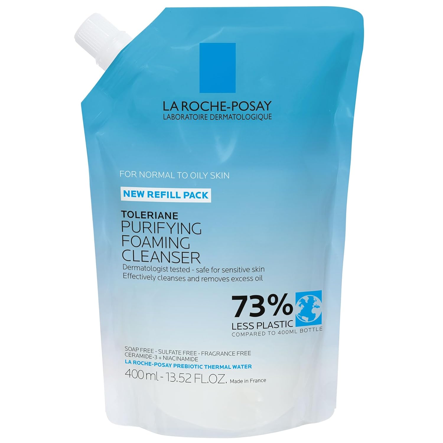 LA ROCHE POSAY TOLERIANE gel detergente schiumogeno doppia detersione 400 ml
