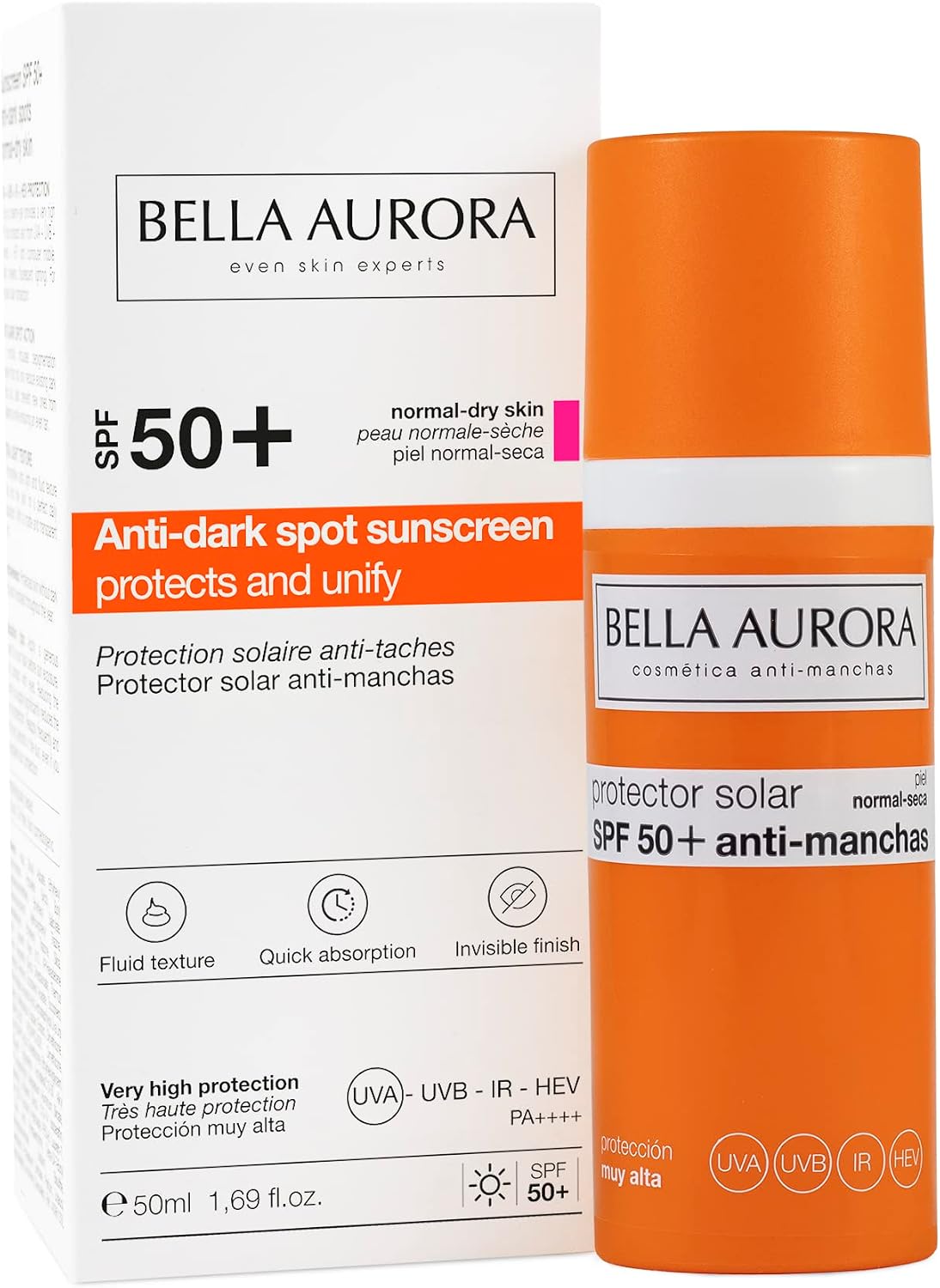BELLA AURORA SOLAR gel anti-taches mixtes/grasses SPF50 50 ml