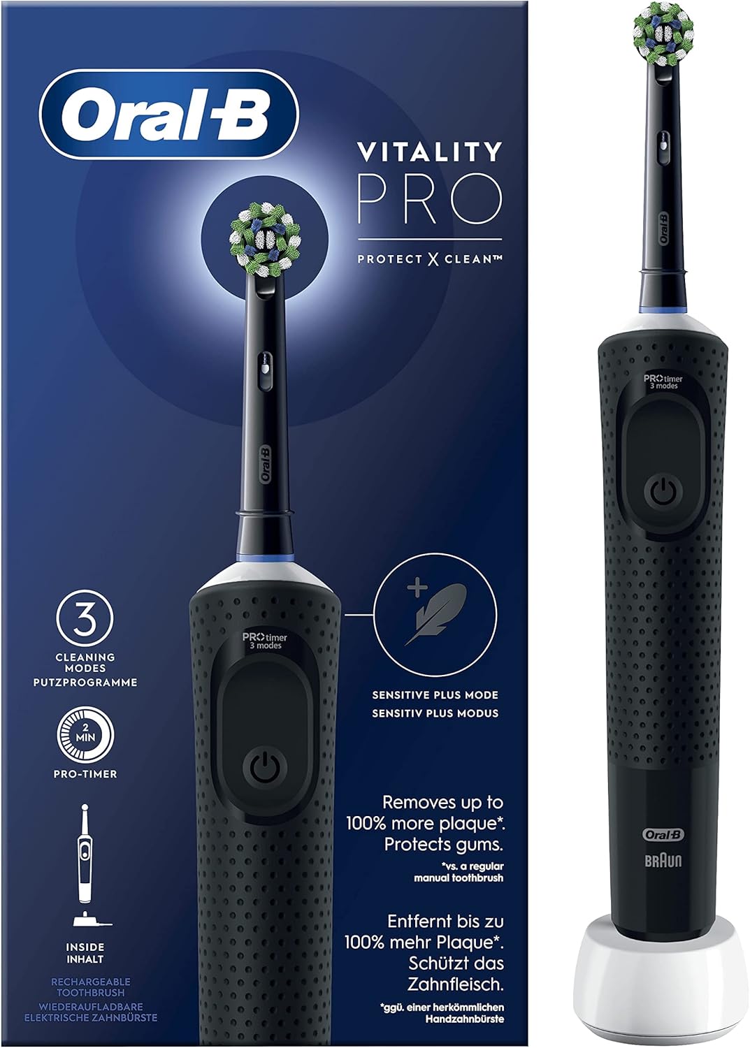 Brosse à dents électrique ORAL-B VITALITY PRO BLEUE 1 unité