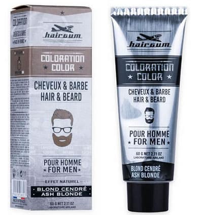 Coloration BARBE ET CHEVEUX HAIRGUM #6.1-Blond Cendré 60 gr