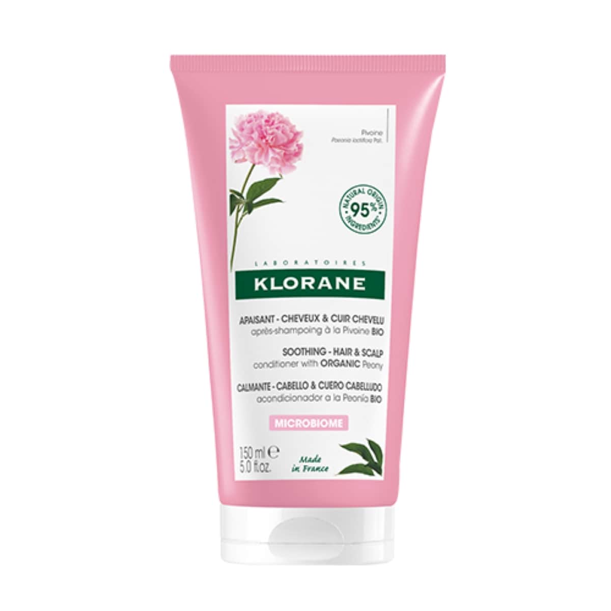 KLORANE À LA PIVOINE BIO après-shampoing apaisant 150 ml