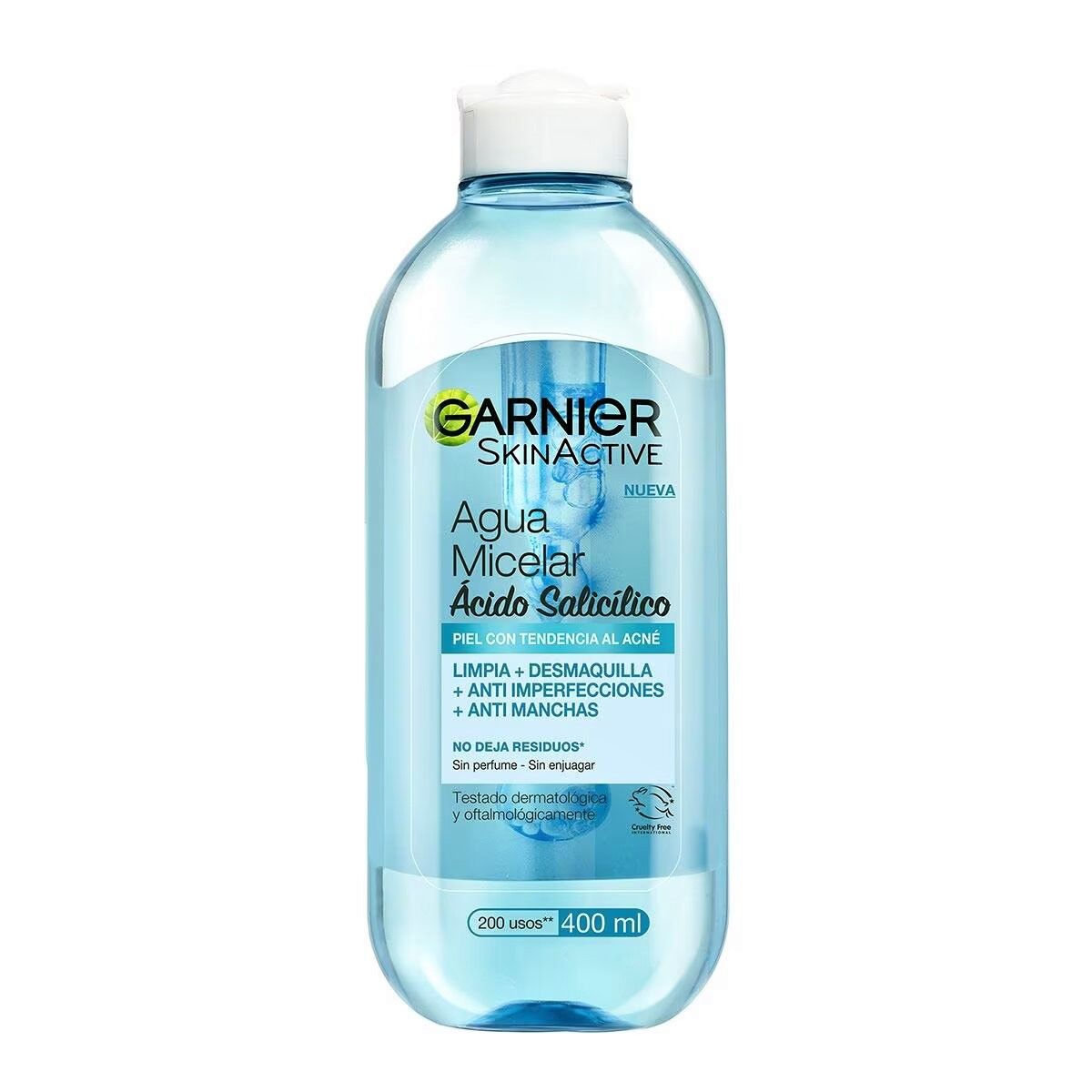 Garnier SkinActive Eau micellaire biphasique pour peaux et yeux sensibles 400 ml