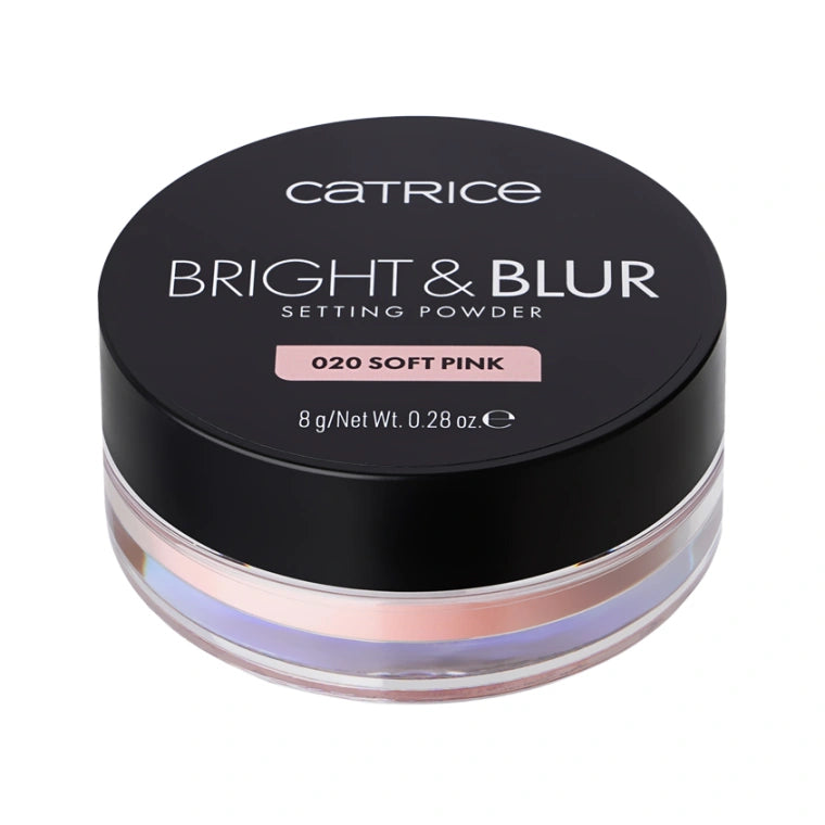CATRICE BRIGHT &amp; BLUR loose setting powder #020-Soft Pink 8 gr