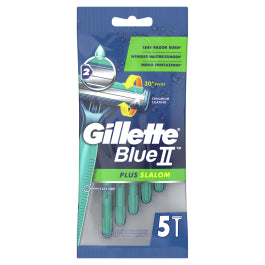 GILLETTE BLUE II PLUS SLALOM rasoi usa e getta 5 unità