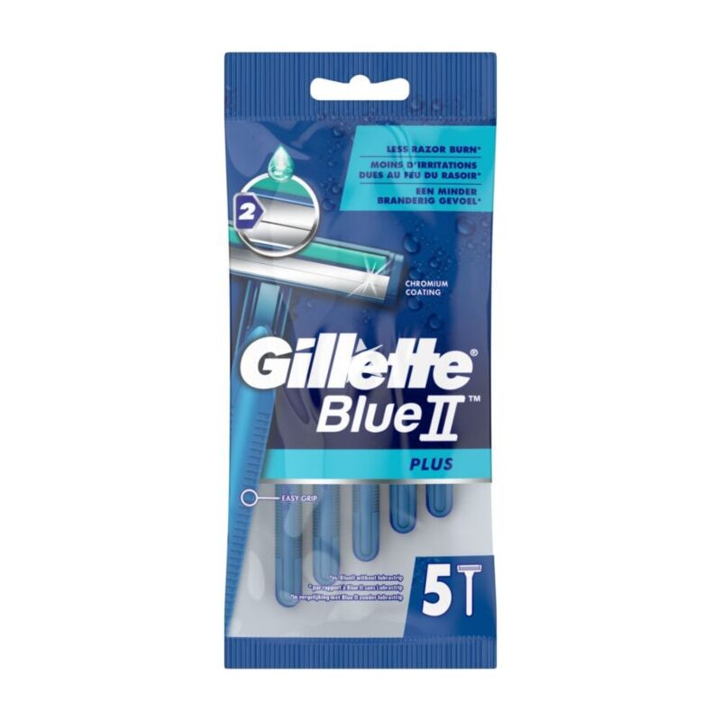 GILLETTE BLUE II PLUS rasoirs jetables 5 unités