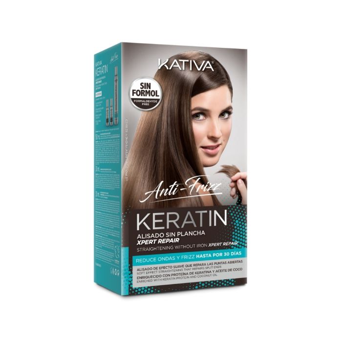 KATIVA KÉRATINE ANTI-FRISOTTIS Lissage brésilien sans fer répare les pointes 30 jours 3 u