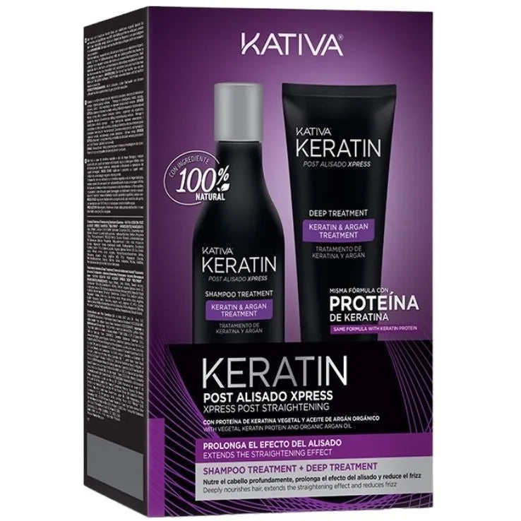 KATIVA CHERATINA EXPRESS KIT LISCIANTE DOPO TRATTAMENTO BRASILIANO 2 pz