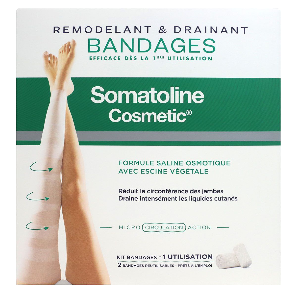 SOMATOLINE COSMETIC BENDE DRENANTI KIT COMPLETO azione urto riducente 1 unità