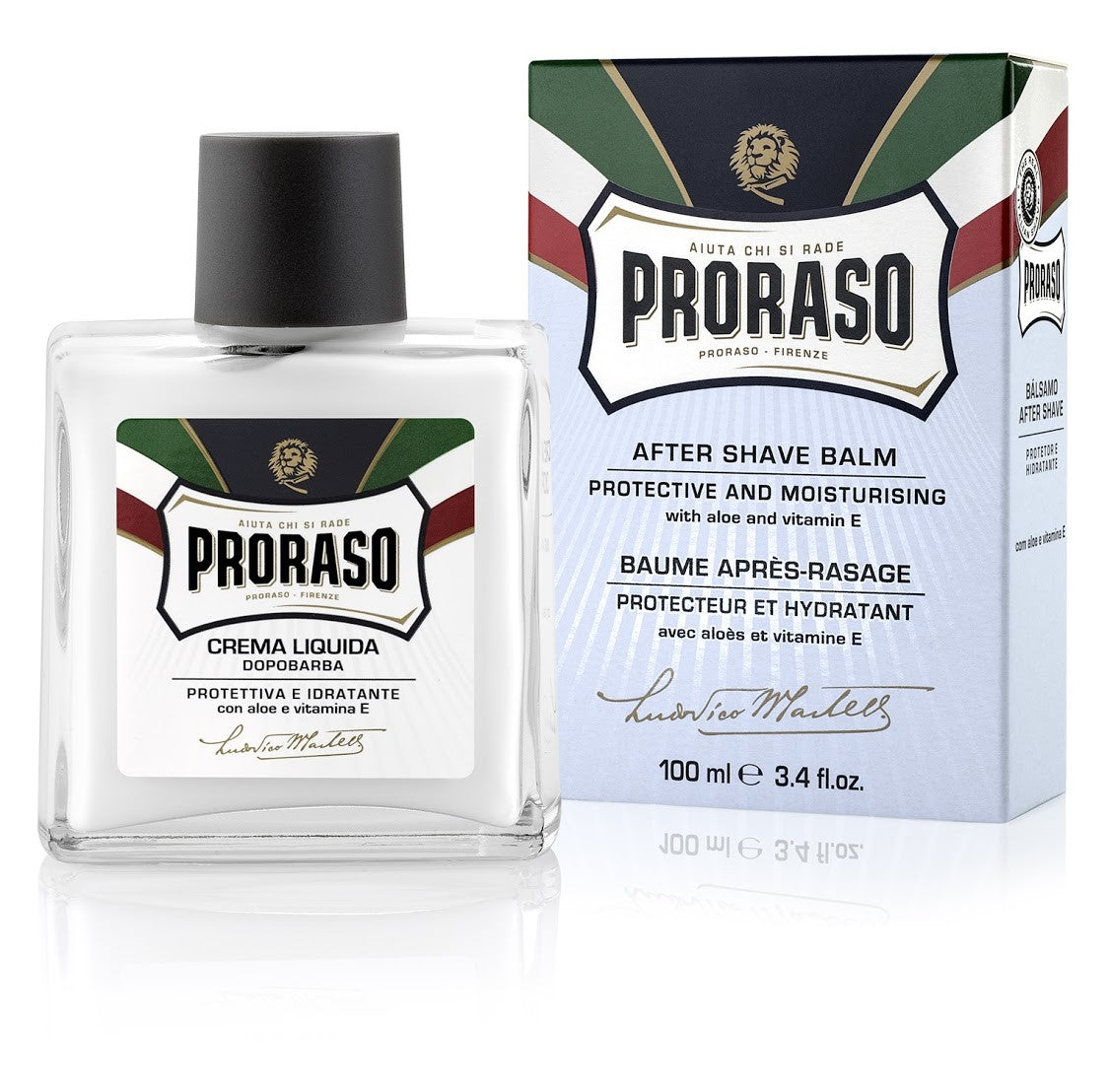 PRORASO AZZURRA balsamo dopobarba aloe e vitamina E 100 ml