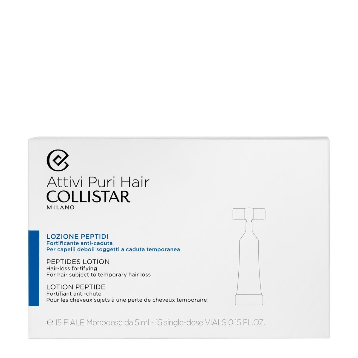 COLLISTAR PEPTIDES anti-hair loss ampoules 15 x 5 ml