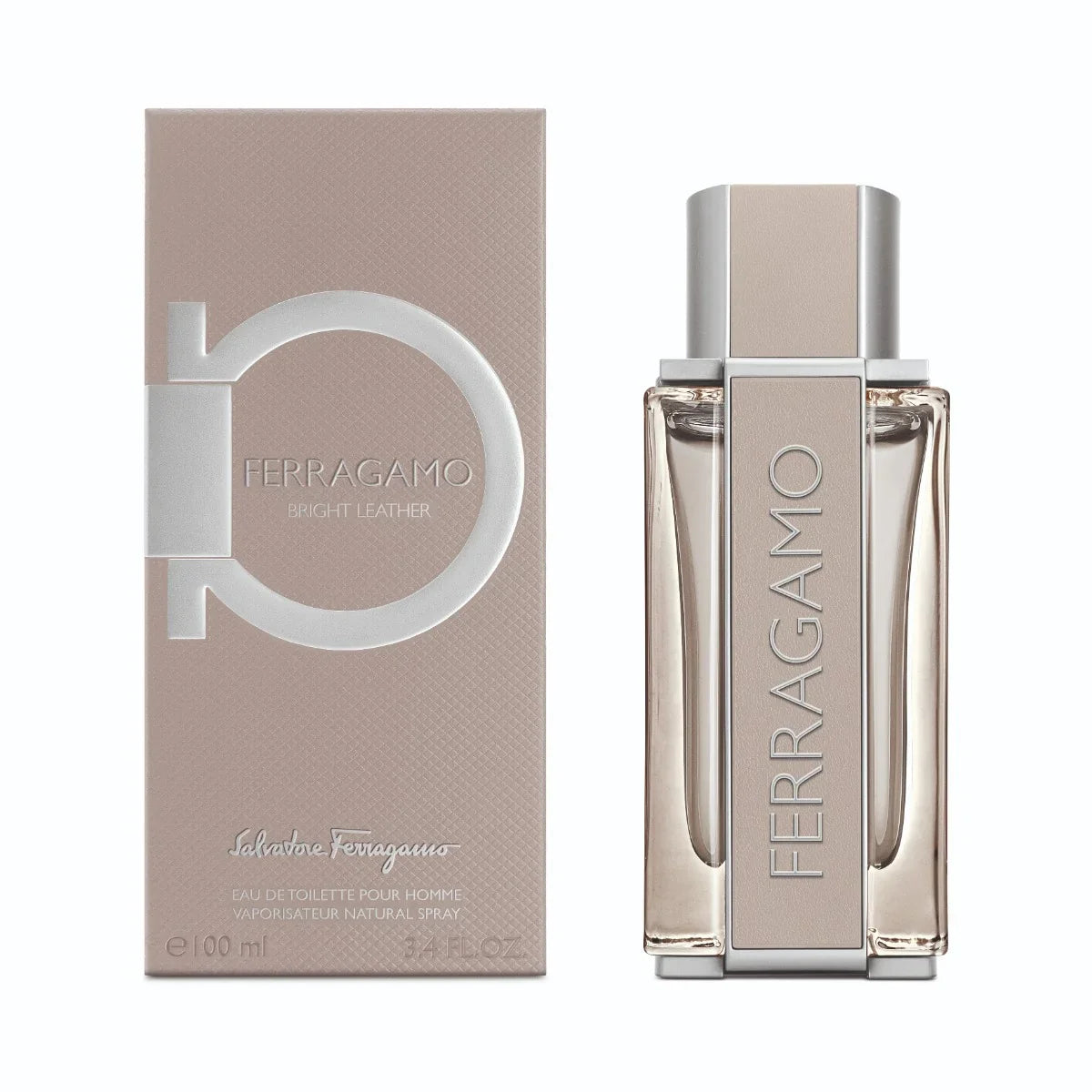 SALVATORE FERRAGAMO FERRAGAMO BRIGHT LEATHER UOMO eau de toilette spray 100 ml