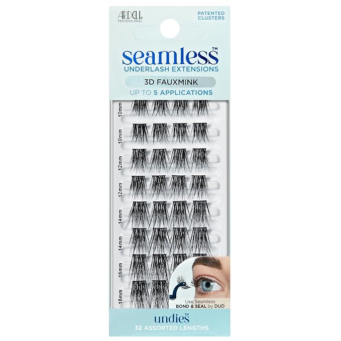 Extensions de cils à poser sous les cils ARDELL SEAMLESS recharge #naked 32 unités