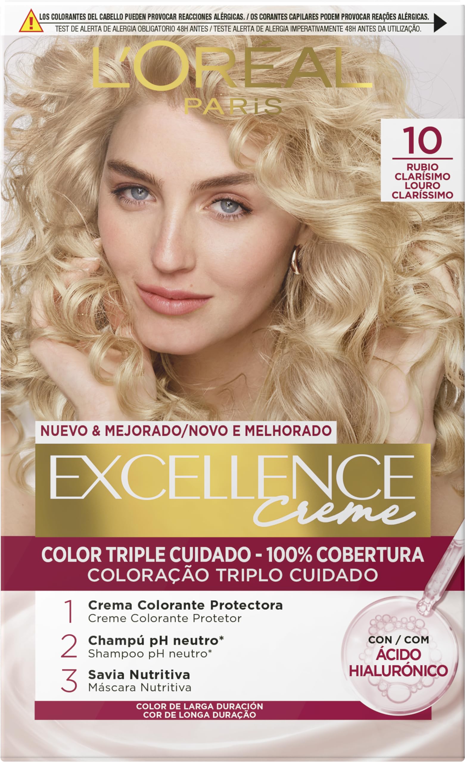 L'ORÉAL PARIS EXCELLENCE Tinta in crema #10 biondo chiarissimo 192 ml
