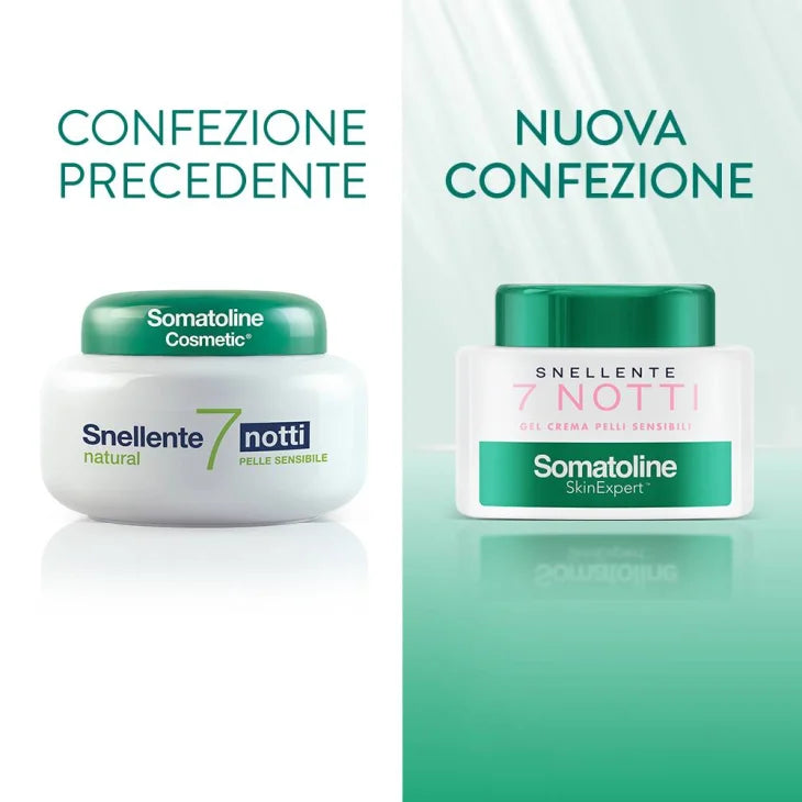 SOMATOLINE COSMETIC RIDUCENTE NATURALE 7 NOTTI pelli sensibili 400 ml