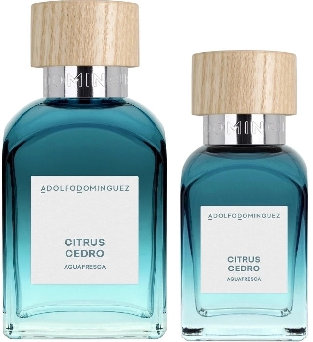 ADOLFO DOMINGUEZ FRESH WATER CITRUS CEDAR CASE 2 pcs