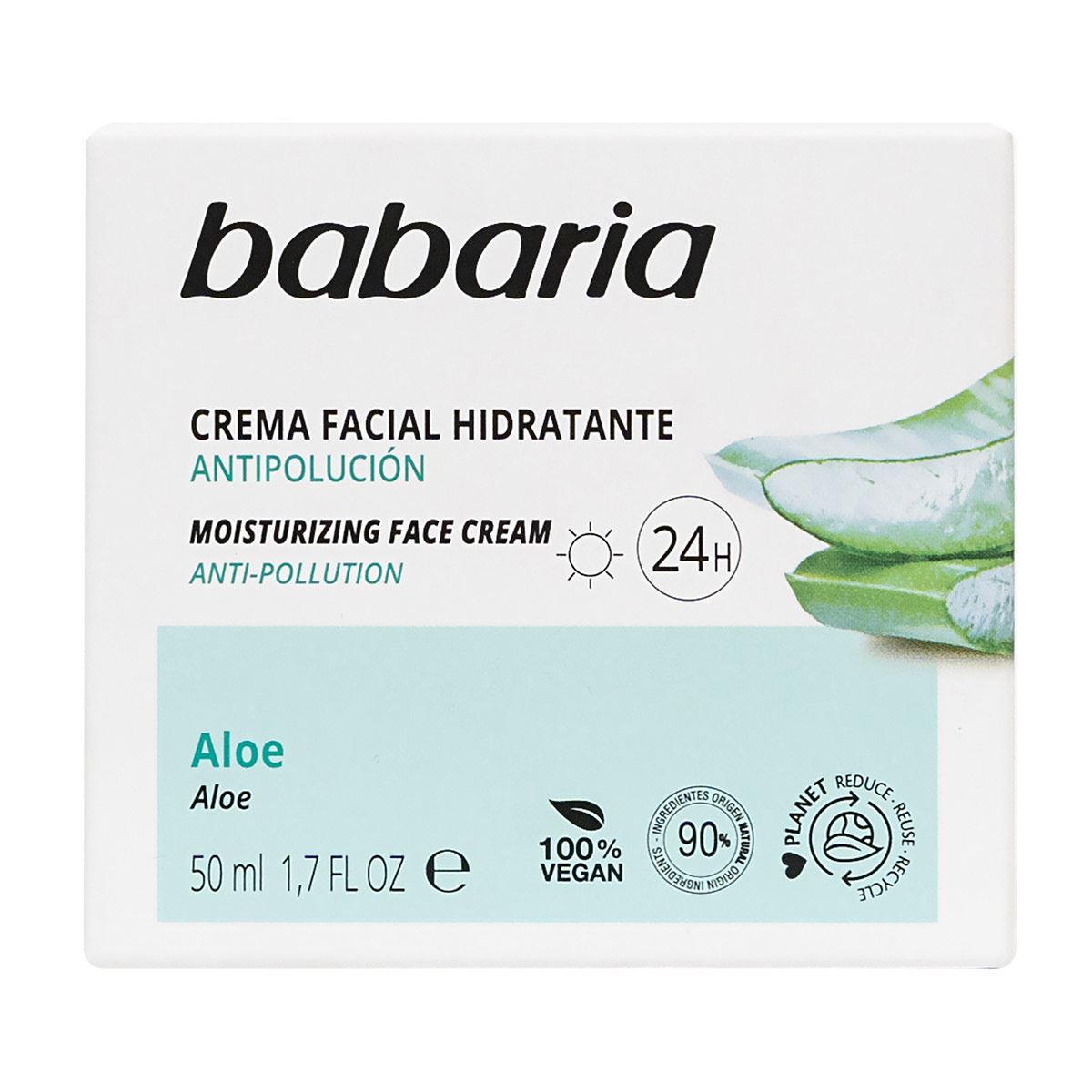 BABARIA ALOE VERA crema idratante 24 ore 50 ml