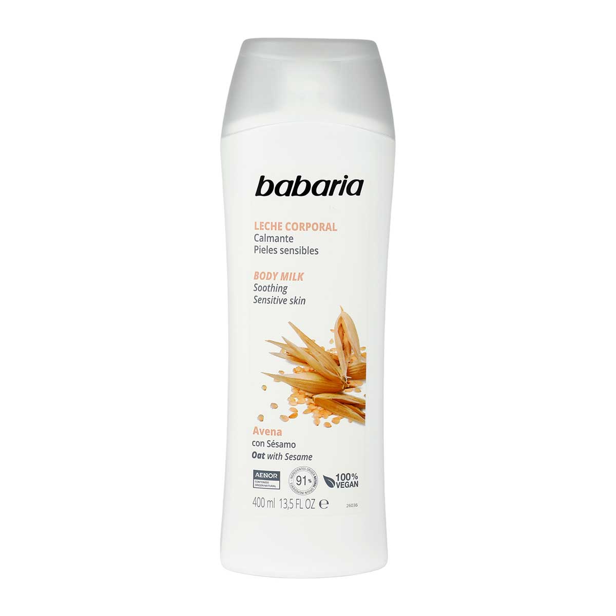 BABARIA AVENA body milk soothing sensitive skin 400 ml