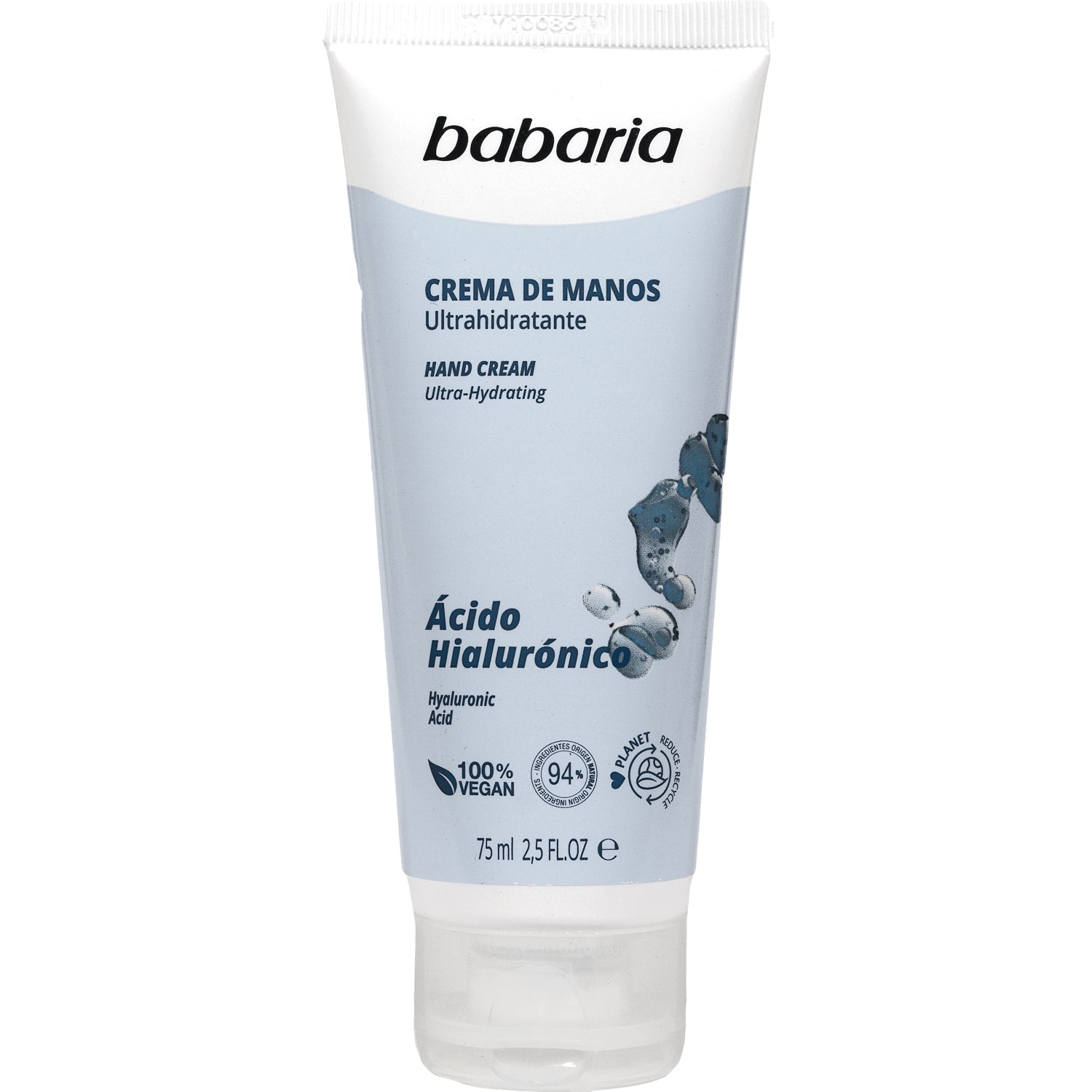 BABARIA HYALURONIC ACID ultra-hydrating hand cream 75 ml