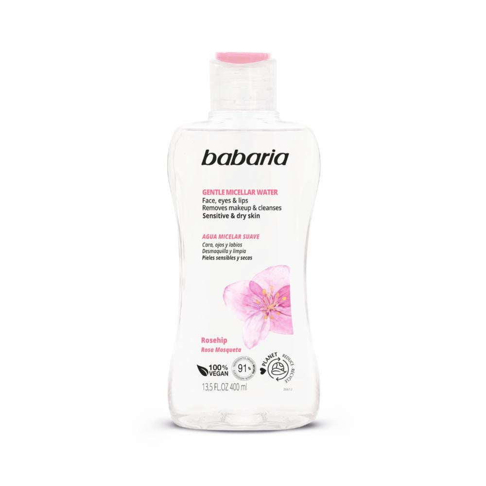 BABARIA ROSA MOSQUETA agua micelar desmaquillante 400 ml