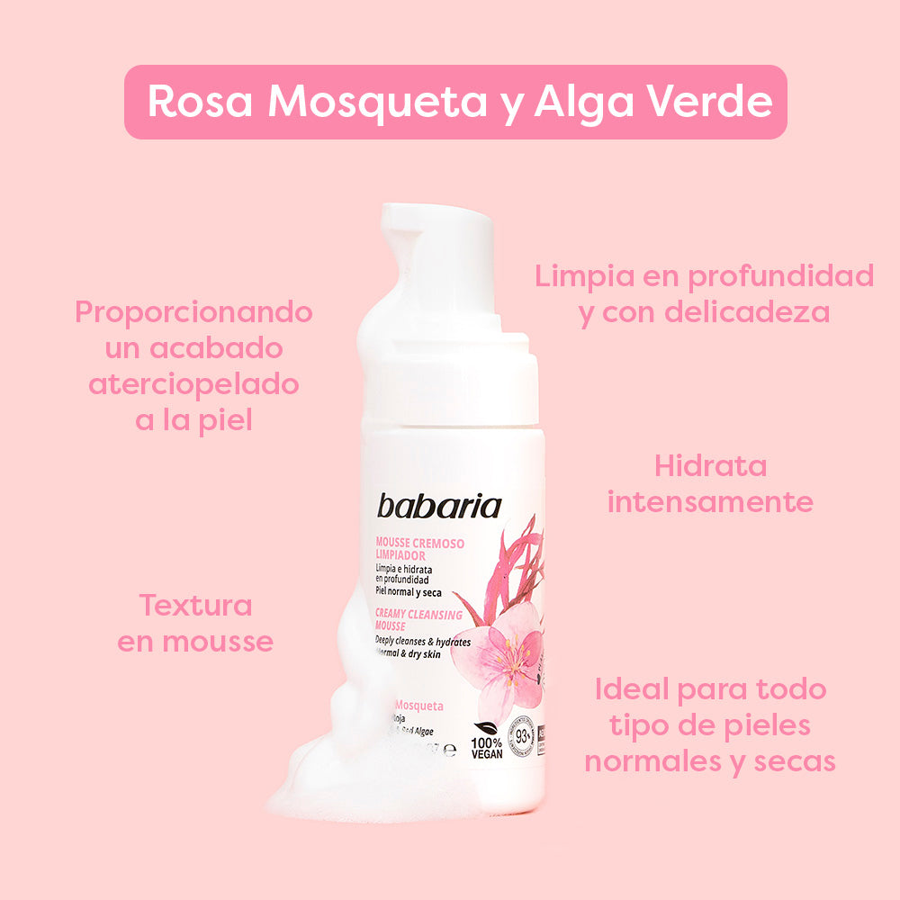 BABARIA ROSEHIP cleansing mousse 150 ml