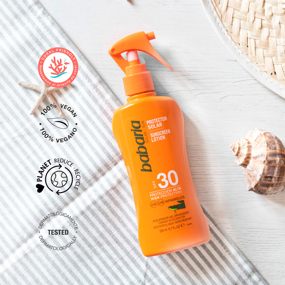 BABARIA SUN LOVERS BRONZE spray protector solar SPF30 200 ml