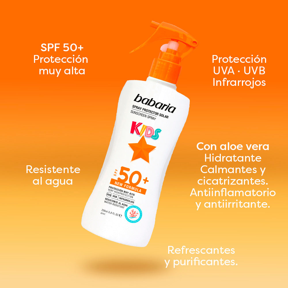 BABARIA SOLAR INFANTIL SPF50+ emulsión pistola 200 ml