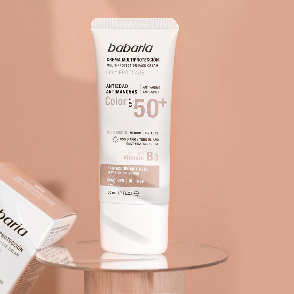 BABARIA SOLAIRE CRÈME MULTIPROTECTION teintée anti-taches SPF50+ 50 ml