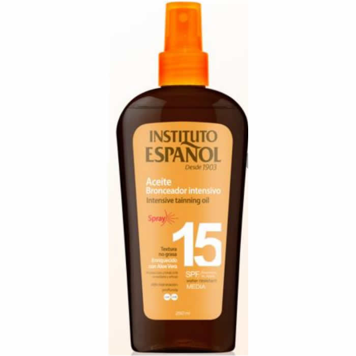 INSTITUTO ESPAÑOL HUILE SOLAIRE SPRAY intensive SPF15 250 ml
