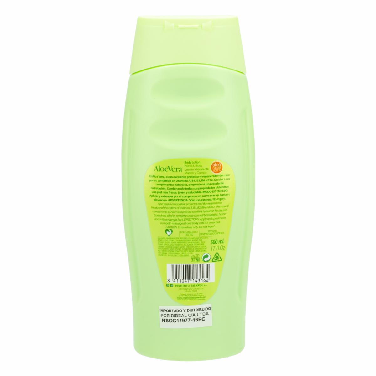 INSTITUTO ESPAÑOL ALOE VERA lotion hydratante 500 ml