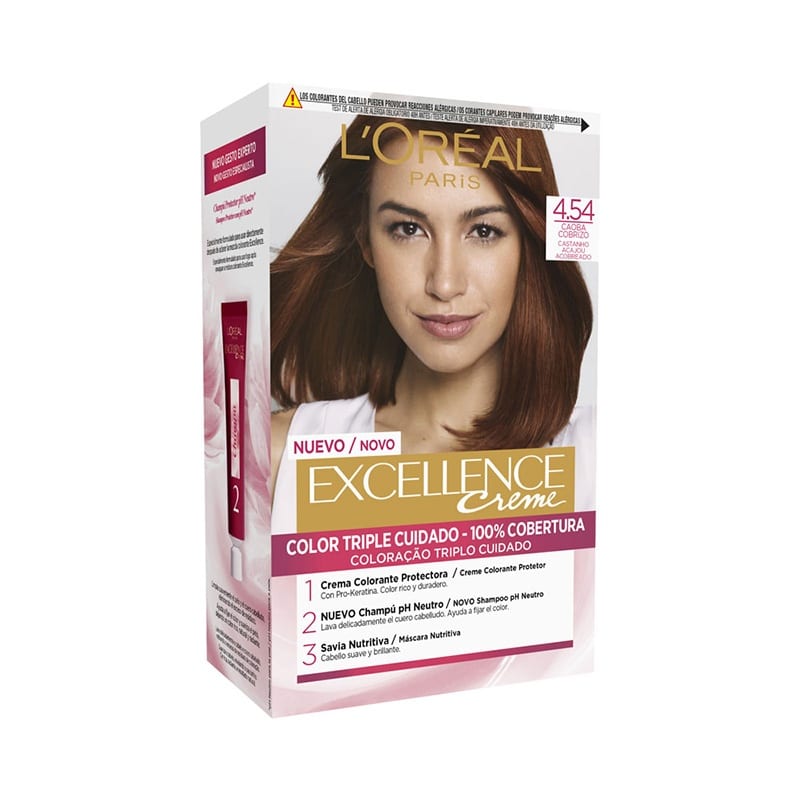 L'ORÉAL PARIS EXCELLENCE Tinta in crema #4.54-mogano ramato castano 192 ml