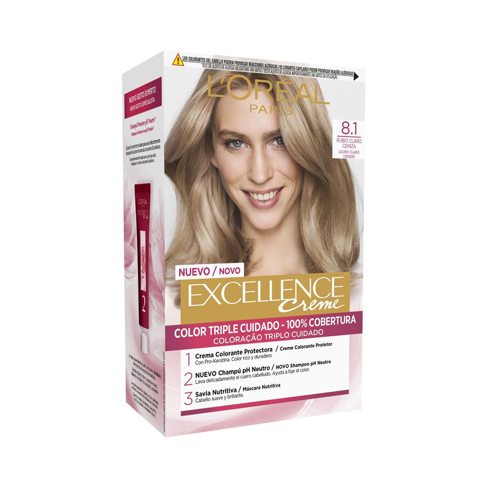 L'ORÉAL PARIS EXCELLENCE Creme dye #8.1-light ash blonde 192 ml