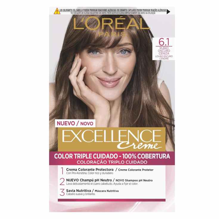 L'ORÉAL PARIS EXCELLENCE Tinta in crema #6.1-biondo cenere scuro 192 ml