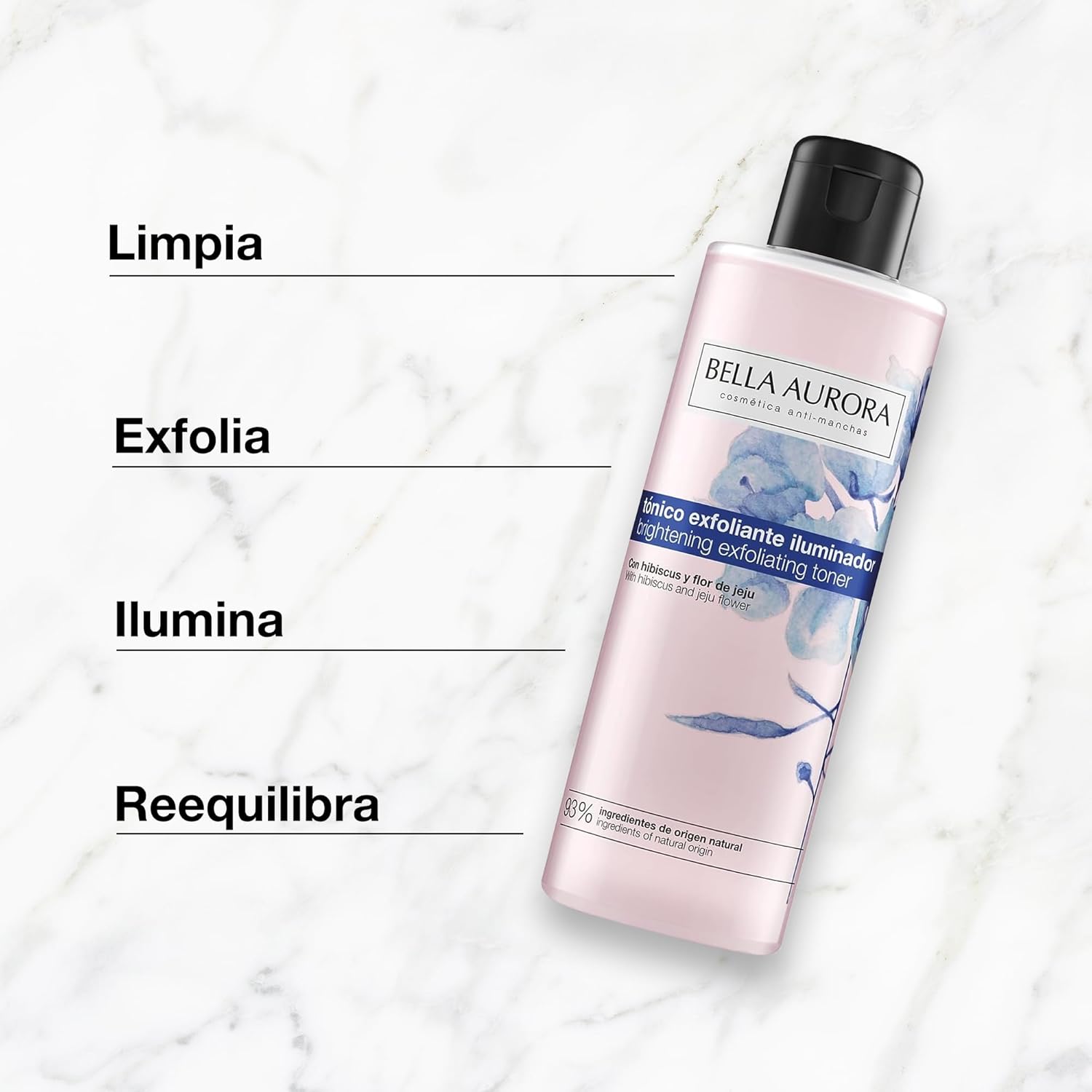 BELLA AURORA LOTION TONIQUE EXFOLIANTE ILLUMINATRICE NETTOYANTE VISAGE 200 ml