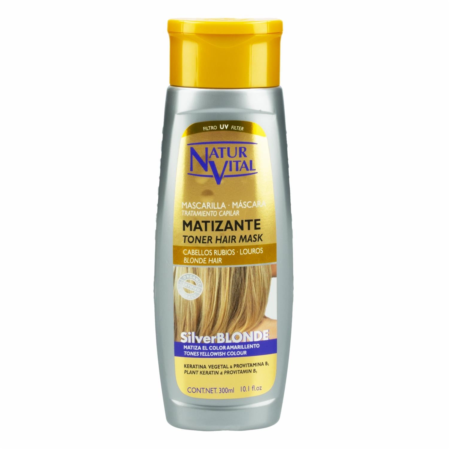 NATUR VITAL MASCARILLA MATIZANTE silver blonde 300 ml