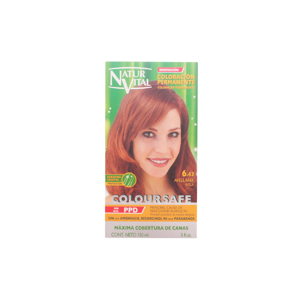 NATUR VITAL COLOURSAFE coloration permanente #6.43-noisette