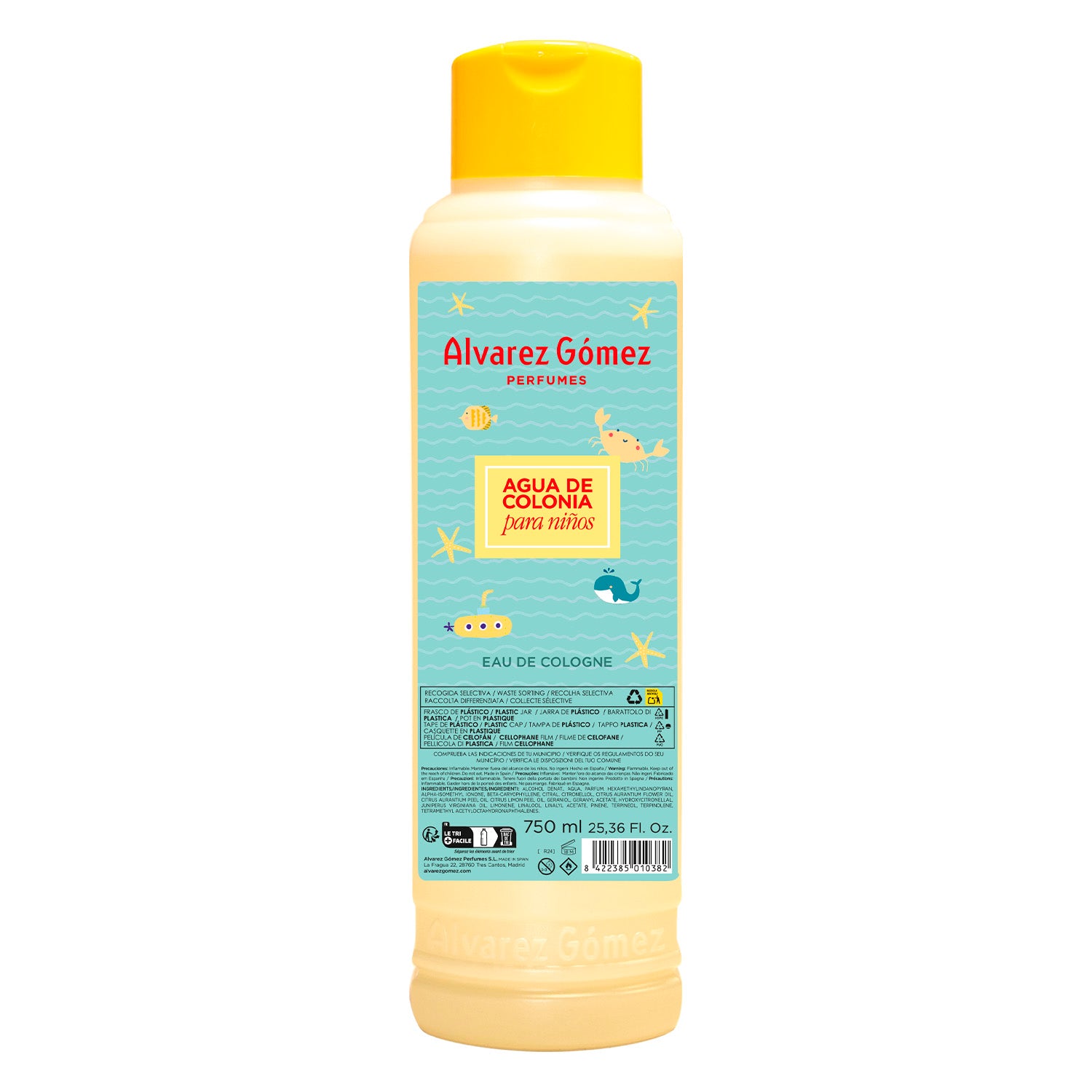 ALVAREZ GOMEZ EAU DE COLOGNE acqua fresca originale 750 ml