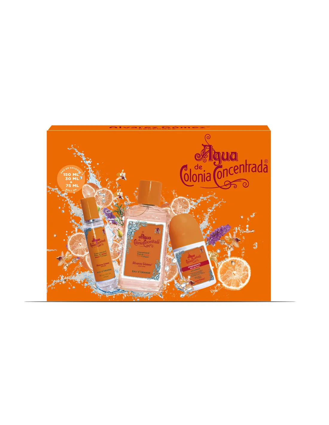 ALVAREZ GOMEZ D'ORANGE CONCENTRATED Eau de Cologne LOTTO 3 pz