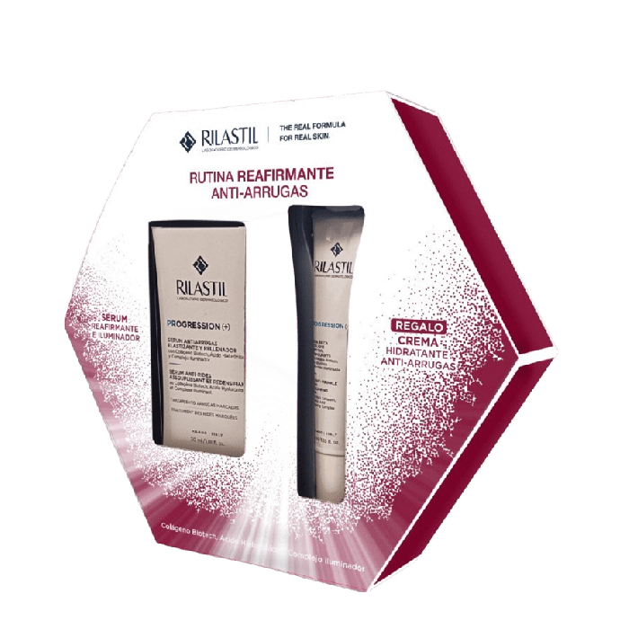 COFFRET 2 PIÈCES ROUTINE ANTI-RIDES ET ÉCLAIRCISSANTE RILASTIL PROGRESSION (+)