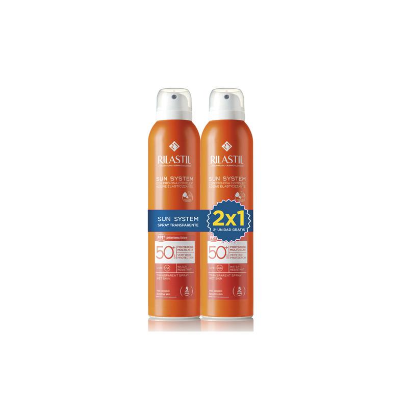 RILASTIL SUN SYSTEM 50+ SPRAY TRASPARENTE CONFEZIONE 2 x 200 ml