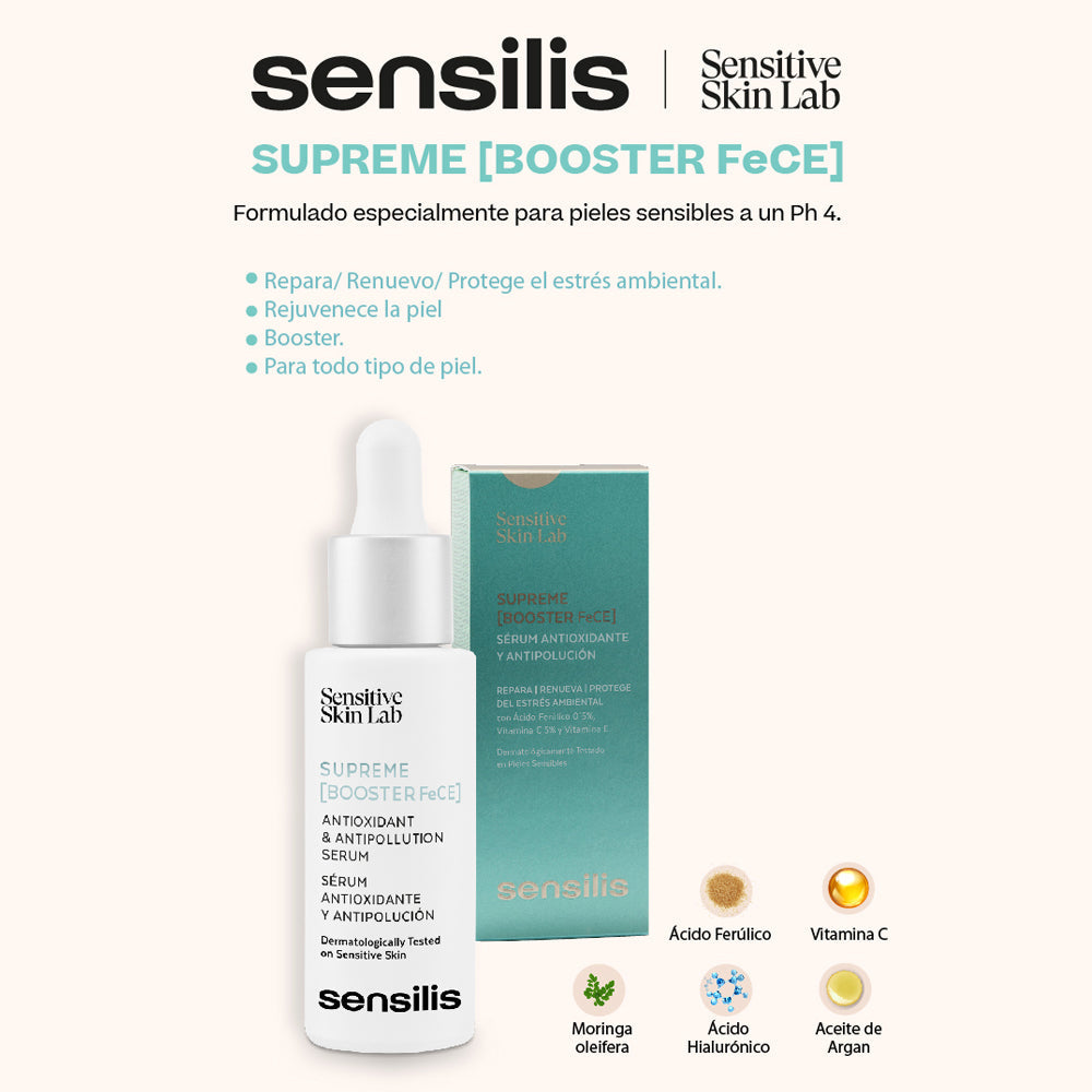 SENSILIS SUPREME [BOOSTER FeCE] siero antiossidante e antinquinamento 30 ml