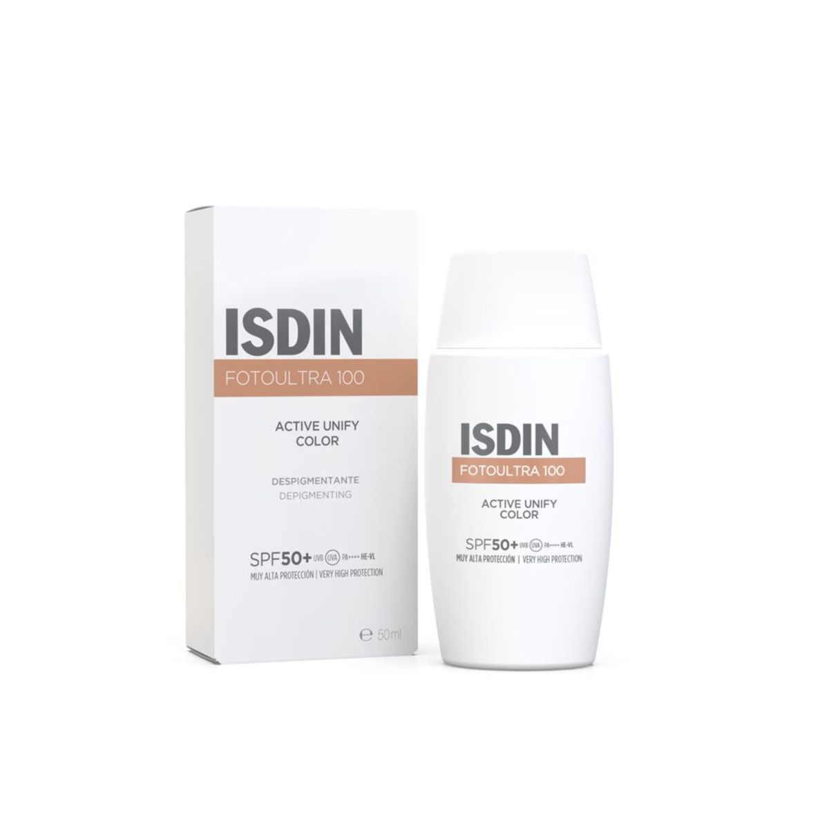 ISDIN FOTO ULTRA 100 Fotoprotettore viso con colore antimacchie SPF50+ 50 ml