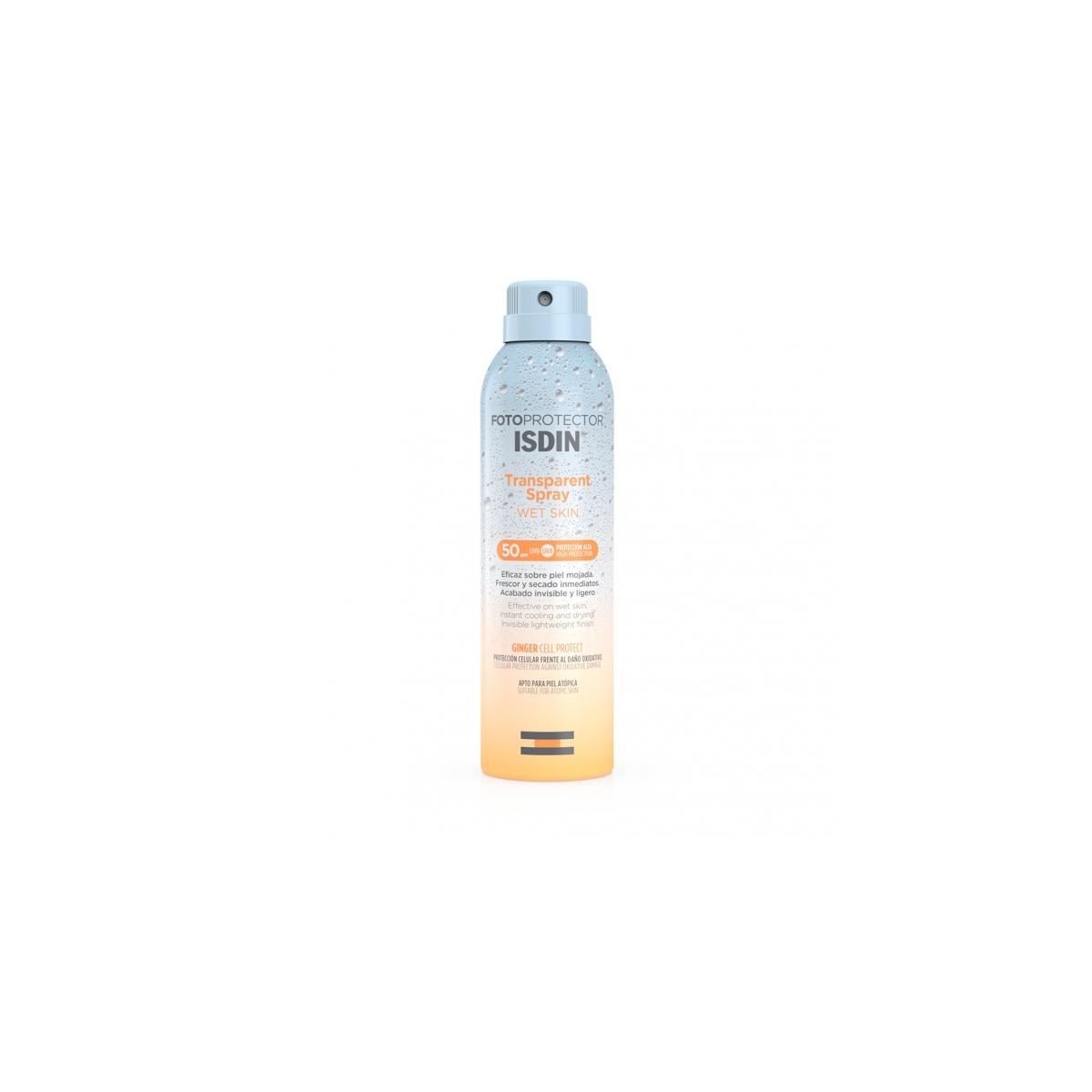 ISDIN PHOTOPROTECTOR wet skin transparent spray SPF50+ 250 ml