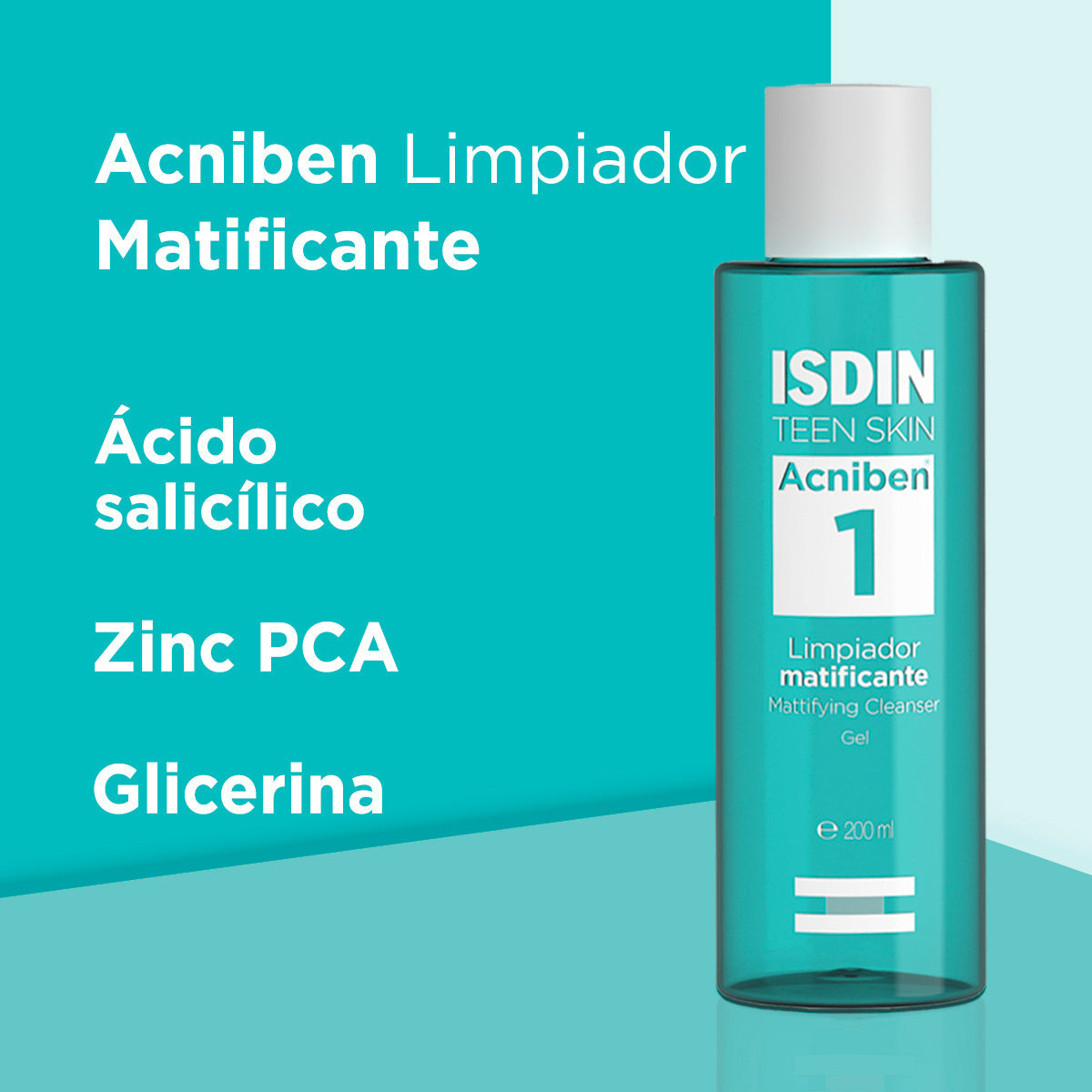 ISDIN ACNIBEN mattifying cleanser 200 ml