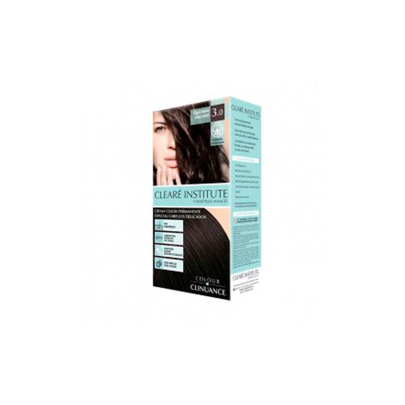 CLEARÉ INSTITUTE COLOUR CLINUANCE cheveux délicats #3.0-brun foncé 1 u
