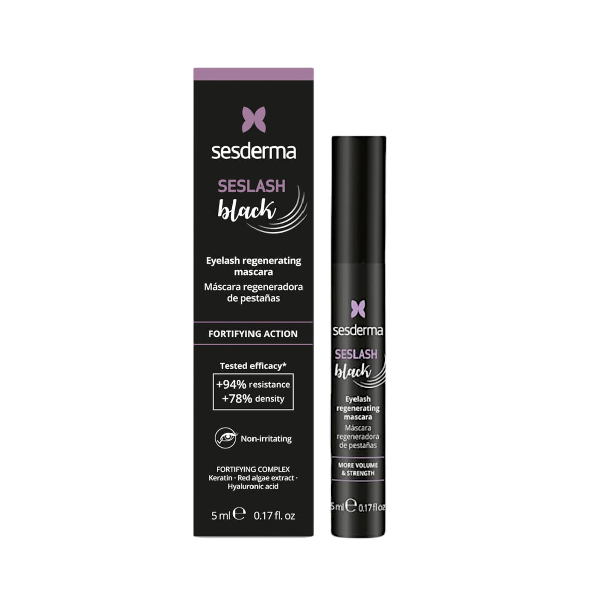 SESDERMA SESLASH BLACK mascara rigenerante per ciglia #nero 5 ml