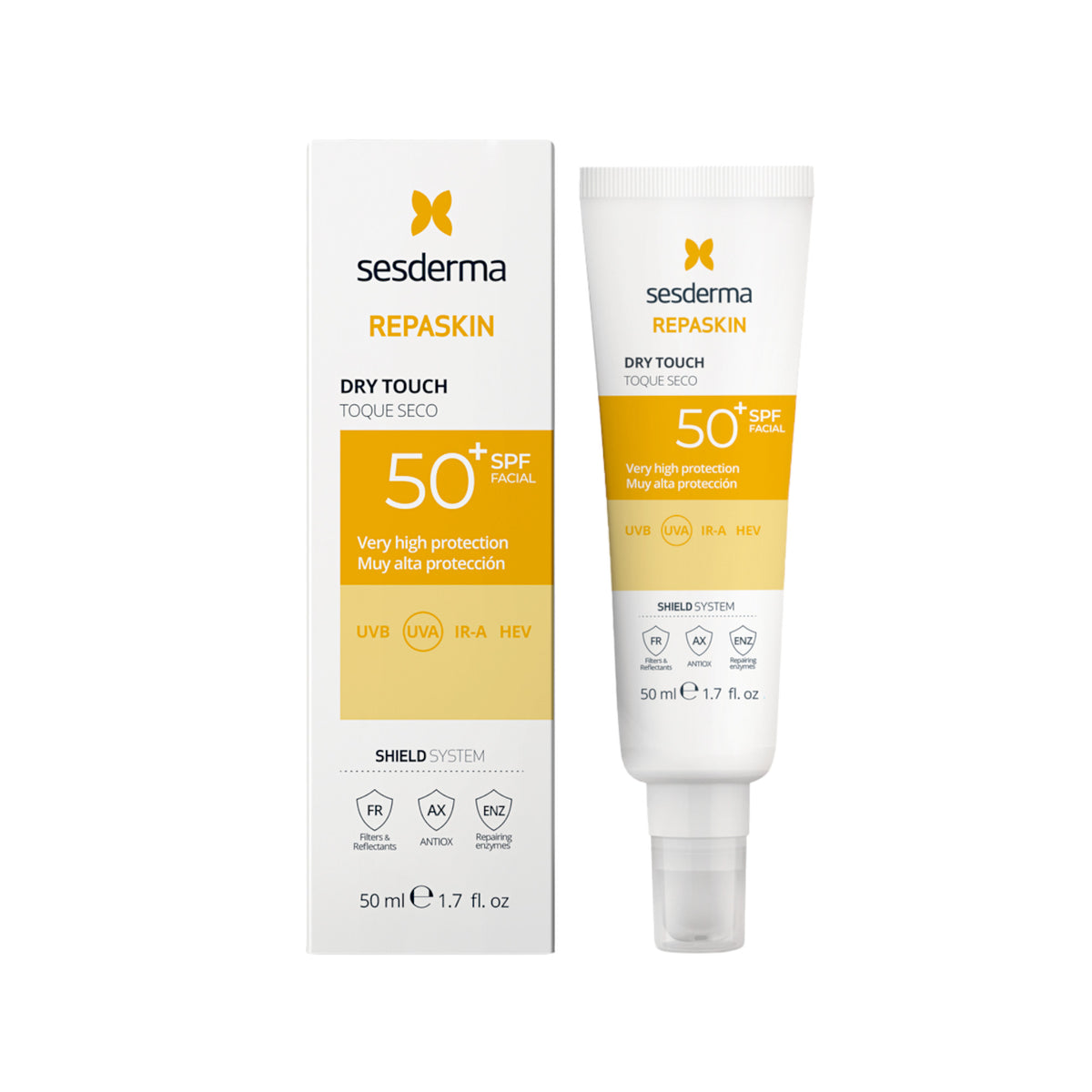 SESDERMA REPASKIN FACIAL fotoprotettore dry touch SPF50+ 50 ml
