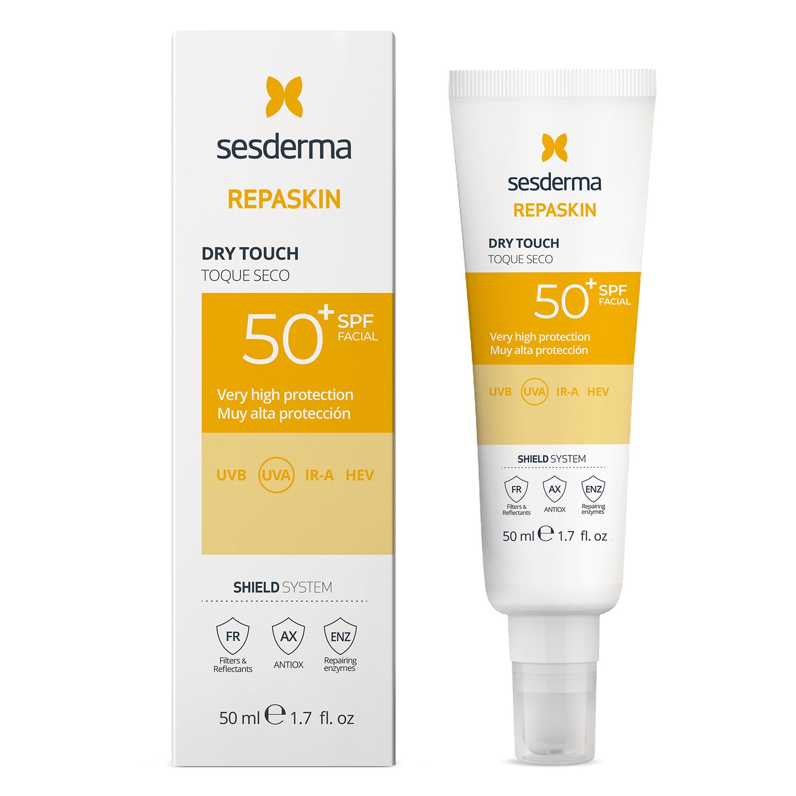 SESDERMA REPASKIN FACIAL fotoprotettore dry touch SPF50+ 50 ml